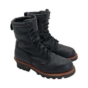 Red Wing Shoes 4416 Boots Mens Size 12 D Black Leather Waterproof Insulated Work